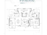 紫薇生态城_4室2厅3卫 建面211平米