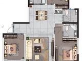 汇融风华_3室2厅2卫 建面121平米