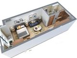 正商寓见铭筑_1室1厅1卫 建面43平米