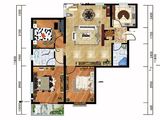 鸿盛凯旋门_3室2厅2卫 建面104平米