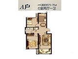 水尚明珠_2室2厅1卫 建面75平米