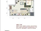 银座中心领寓_1室1厅1卫 建面49平米