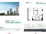 名力都会尚东_2室0厅2卫 建面95平米