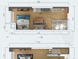 通号云璟台_2室2厅2卫 建面38平米