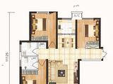 德美万有引俪_3室2厅2卫 建面110平米