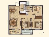 金色兰庭香堤_3室2厅1卫 建面106平米