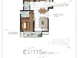 中海湖滨世家二期_3室2厅2卫 建面115平米