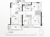 万科新田湖与城_3室2厅1卫 建面89平米