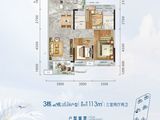 红树湾_3室2厅2卫 建面113平米