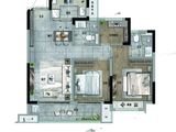 碧桂园招商珺悦家园_3室2厅2卫 建面89平米
