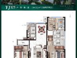 碧桂园翡翠公园_3室2厅2卫 建面121平米