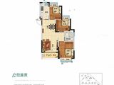 恒大悦澜庭_3室2厅1卫 建面85平米