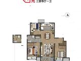 万科北宸之光_3室2厅1卫 建面101平米
