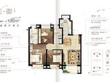 虹桥悦澜_3室2厅2卫 建面106平米