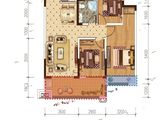 榄菊正德天水湖_3室2厅1卫 建面99平米