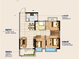 宁滁恒大文化旅游城_3室2厅1卫 建面93平米