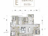 逸城天空之城_4室2厅2卫 建面135平米