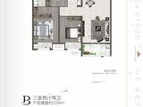 龙记铂樾_3室2厅2卫 建面109平米