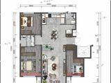呼市金地峯启未来_3室2厅2卫 建面124平米