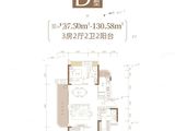 高投五龙源著_3室2厅2卫 建面127平米