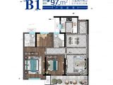 融尚嘉玺广场_3室2厅2卫 建面97平米