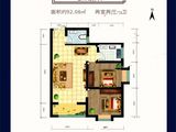 绿舟新城_2室2厅1卫 建面92平米