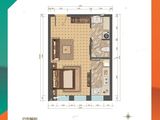 福成尚领时代_1室1厅1卫 建面57平米