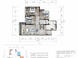 华侨城锦江左岸_3室2厅1卫 建面93平米