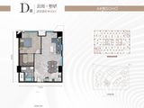 浐灞金融城桃花TAN_1室2厅1卫 建面83平米