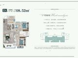 御景东湖_3室2厅1卫 建面98平米