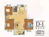 德惠西城沁园_3室2厅1卫 建面114平米