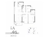 阅云台_3室2厅2卫 建面95平米
