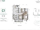 敏捷华宇锦绣江辰_3室2厅2卫 建面111平米