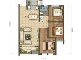 鸿森银滩广场_3室2厅1卫 建面96平米