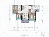 美的嘉华紫薇公馆_3室2厅2卫 建面116平米