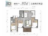 中信凯旋湾_3室2厅2卫 建面97平米