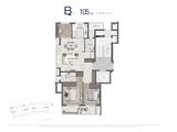 绿城春熙月明_3室2厅2卫 建面105平米