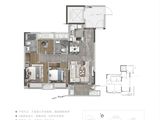 恒尊中梁潮悦名邸_3室2厅2卫 建面89平米