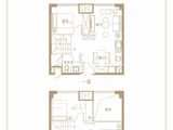 蓝光万华湖畔花苑_3室2厅2卫 建面61平米