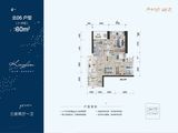 君临海域_3室2厅1卫 建面80平米