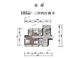 汉荣星樾_3室2厅2卫 建面105平米