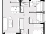 保利明玥澜岸花园_3室2厅2卫 建面88平米