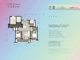 北岸万科海潮云起_3室2厅1卫 建面92平米