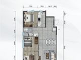金地峯尚_3室2厅1卫 建面100平米
