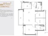 紫樾润府_3室2厅2卫 建面89平米
