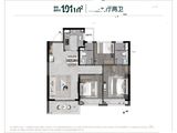龙湖九里璟园_3室2厅2卫 建面101平米