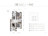 万象壹號_2室2厅1卫 建面82平米