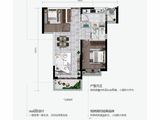 中铁时代央著_2室2厅1卫 建面78平米