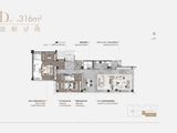 招商湾熙中心_D户型 建面316平米